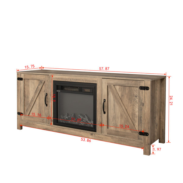 Bellaby Whitewash Electric Fireplace TV Stand Slumberland, 49 OFF